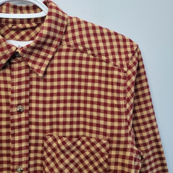 Aritzia Tna Brisco Blouse Checkered Flannel Button Down - Picture 2 of 10